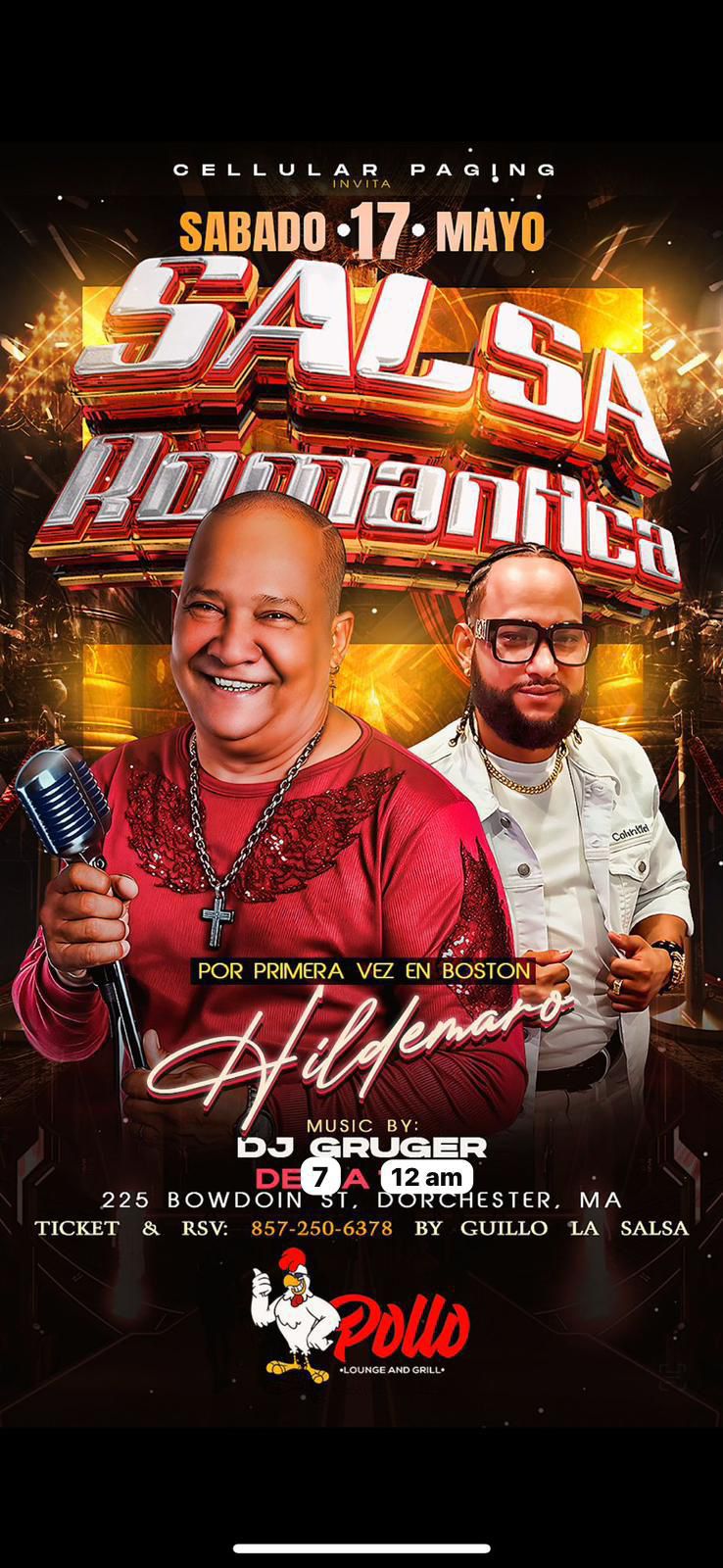 HILDEMARO SALSA ROMANTICA EN BOSTON