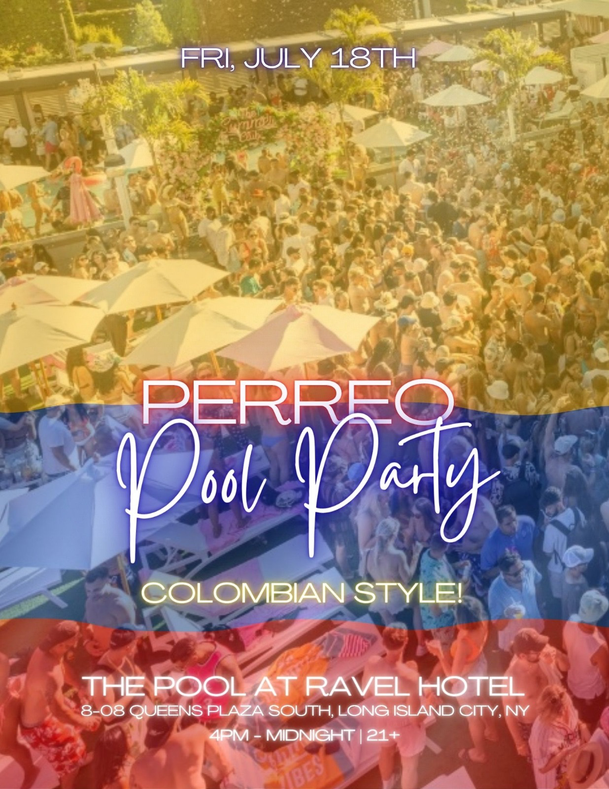 Perreo Pool Party: Colombian Independence Weekend Bash