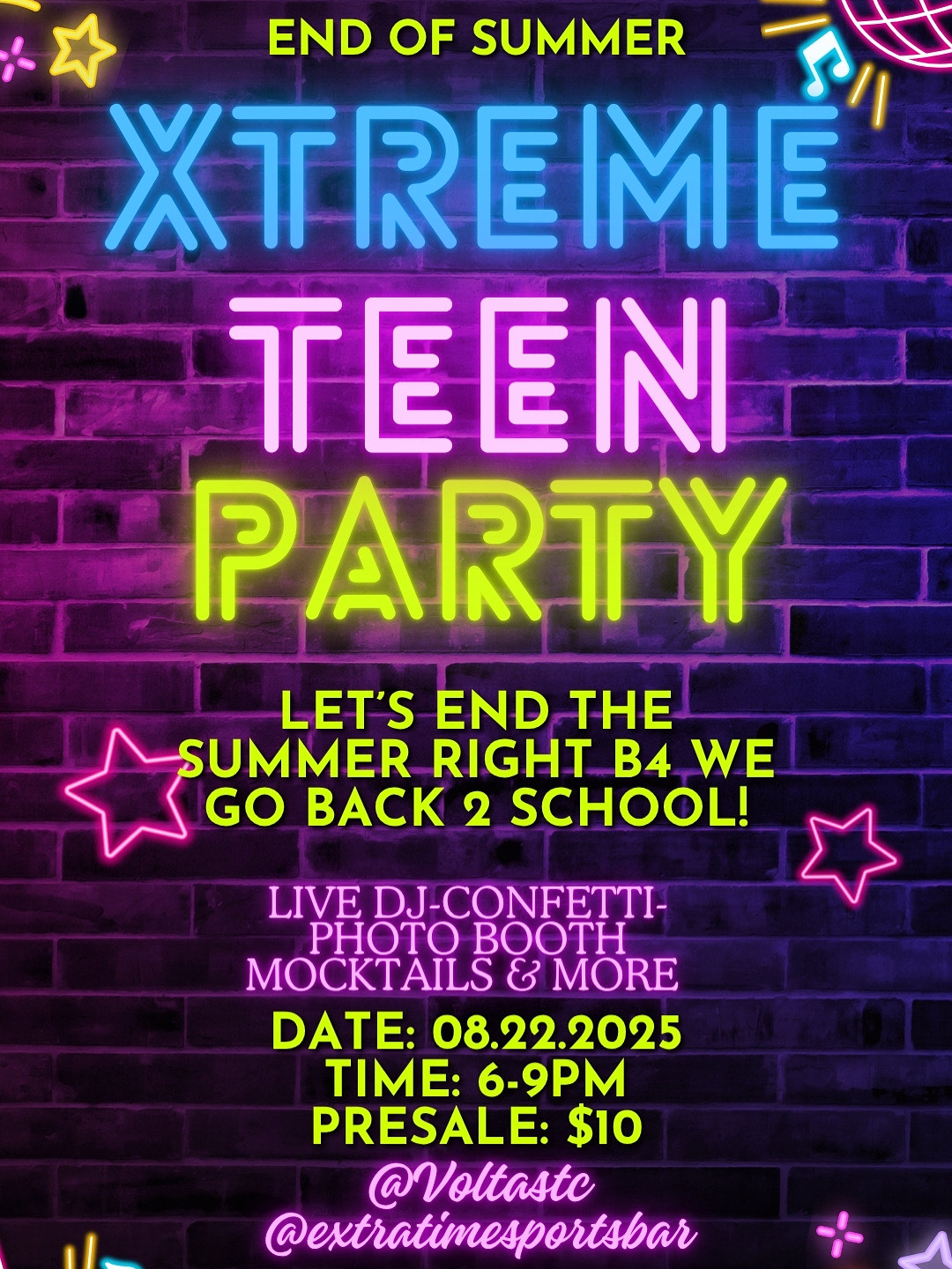 XTREME TEEN PARTY