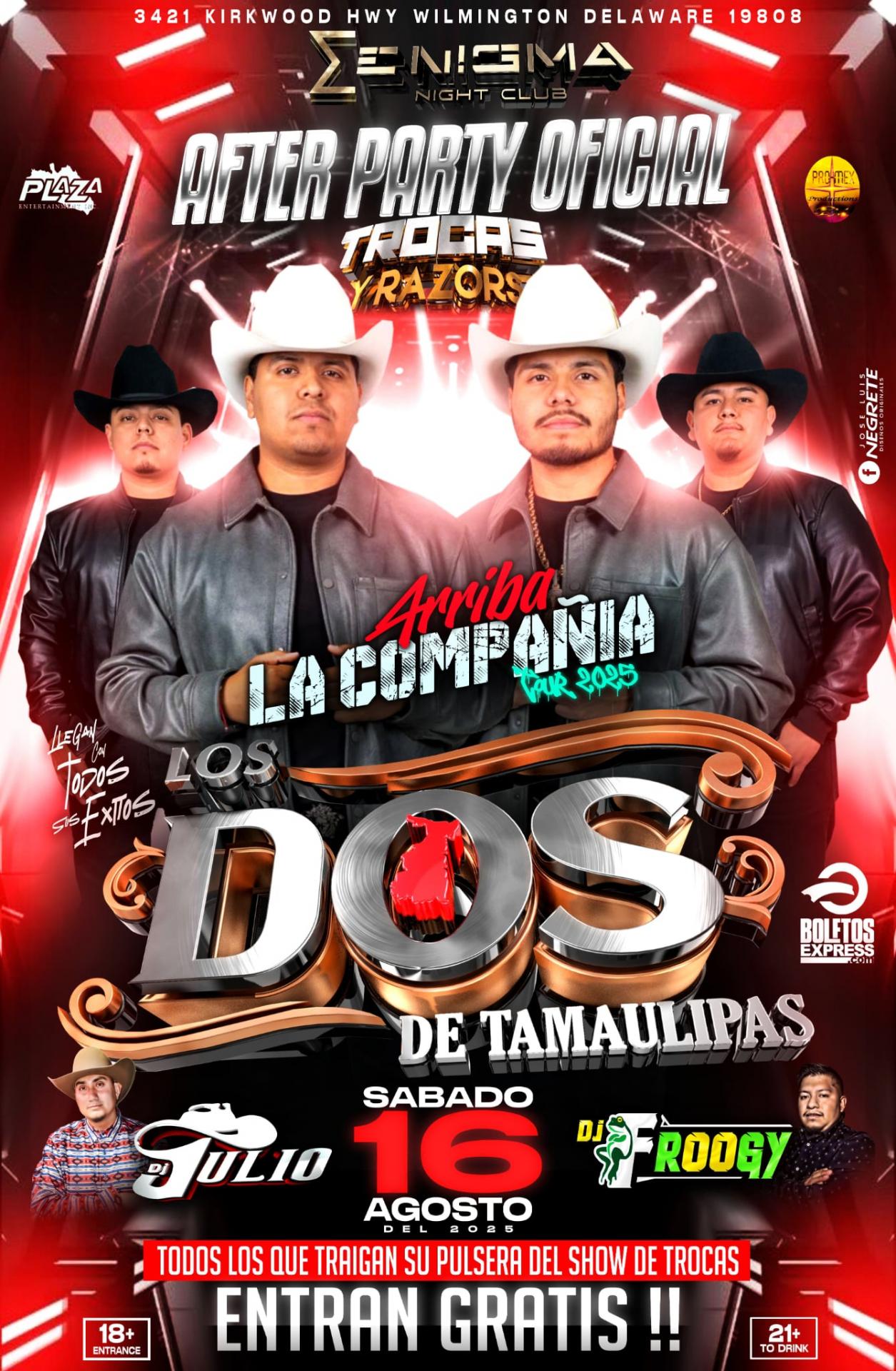 Buy tickets for LOS DOS DE TAMAULIPAS | AFTER PARTY OFICIAL LOS DOS DE TAMAULIPAS | AFTER PARTY OFICIAL
