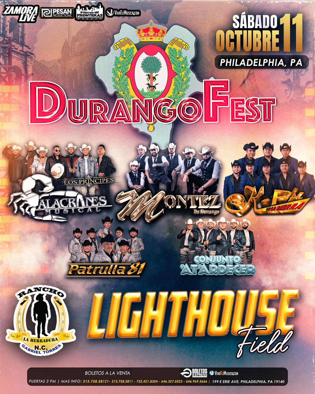 DURANGO FEST EN LIGHTHOUSE FIELD (PHILADELPHIA, PA)
