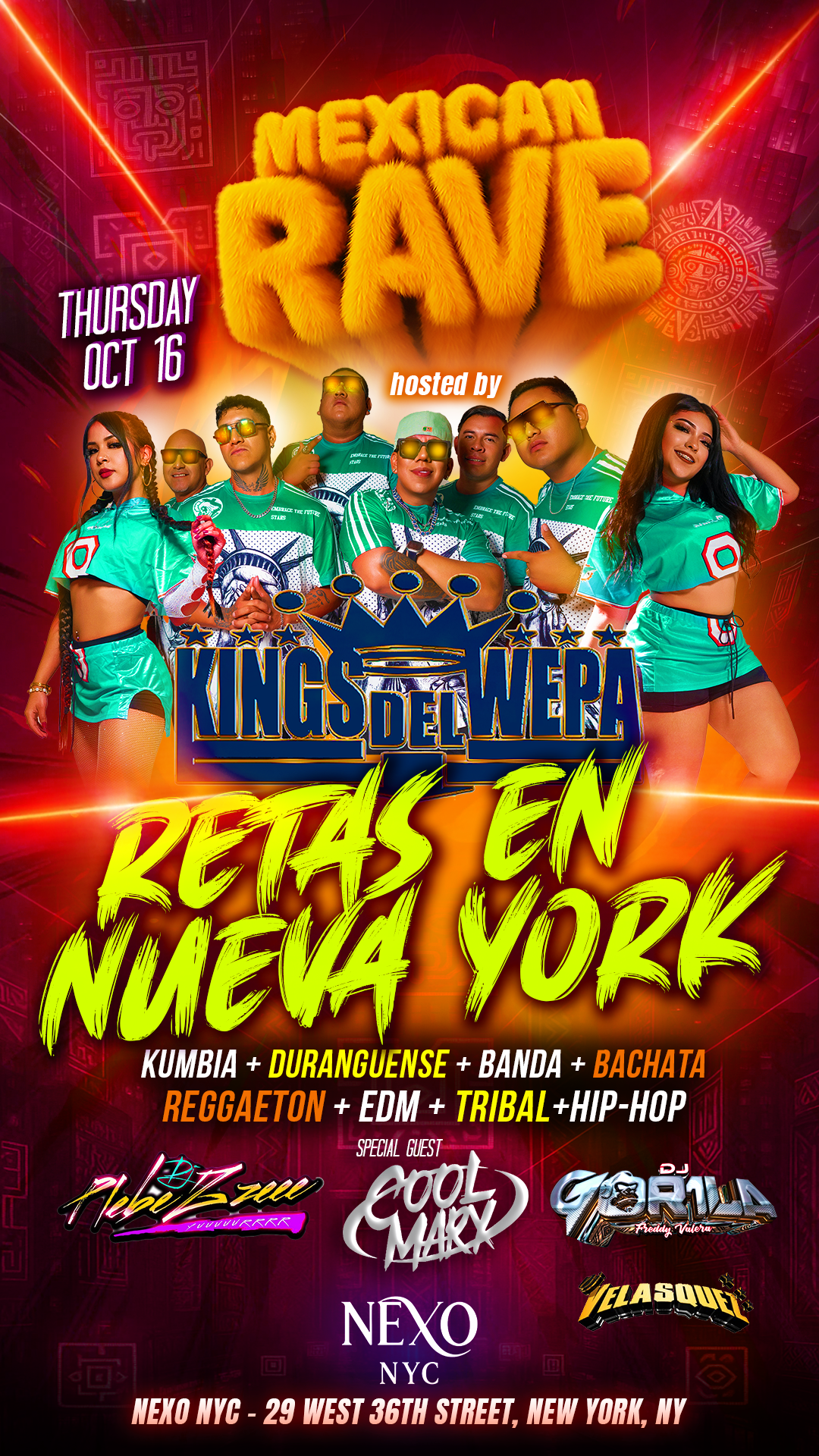 mexican rave hosted by kings del wepa