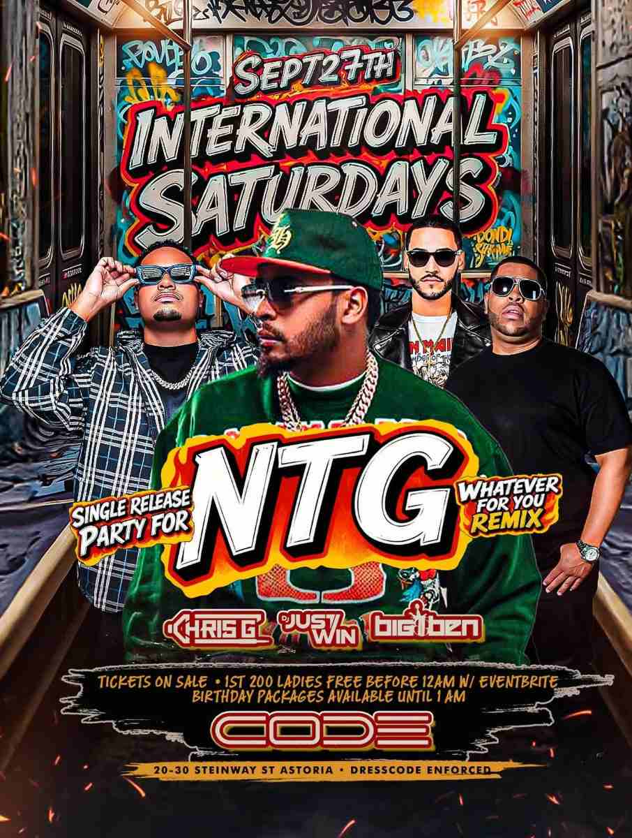 International Saturdays at CODE Astoria NTG Single Release Party in Astoria