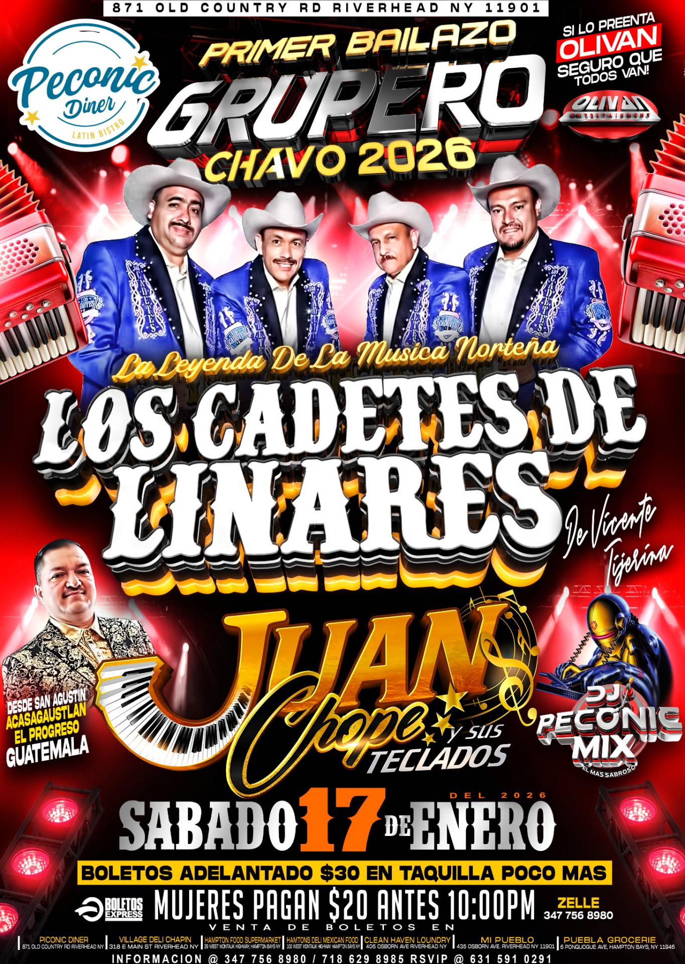 Los Cadetes De Linares Vicente Tijerina | Juanchope Y Sus Teclados