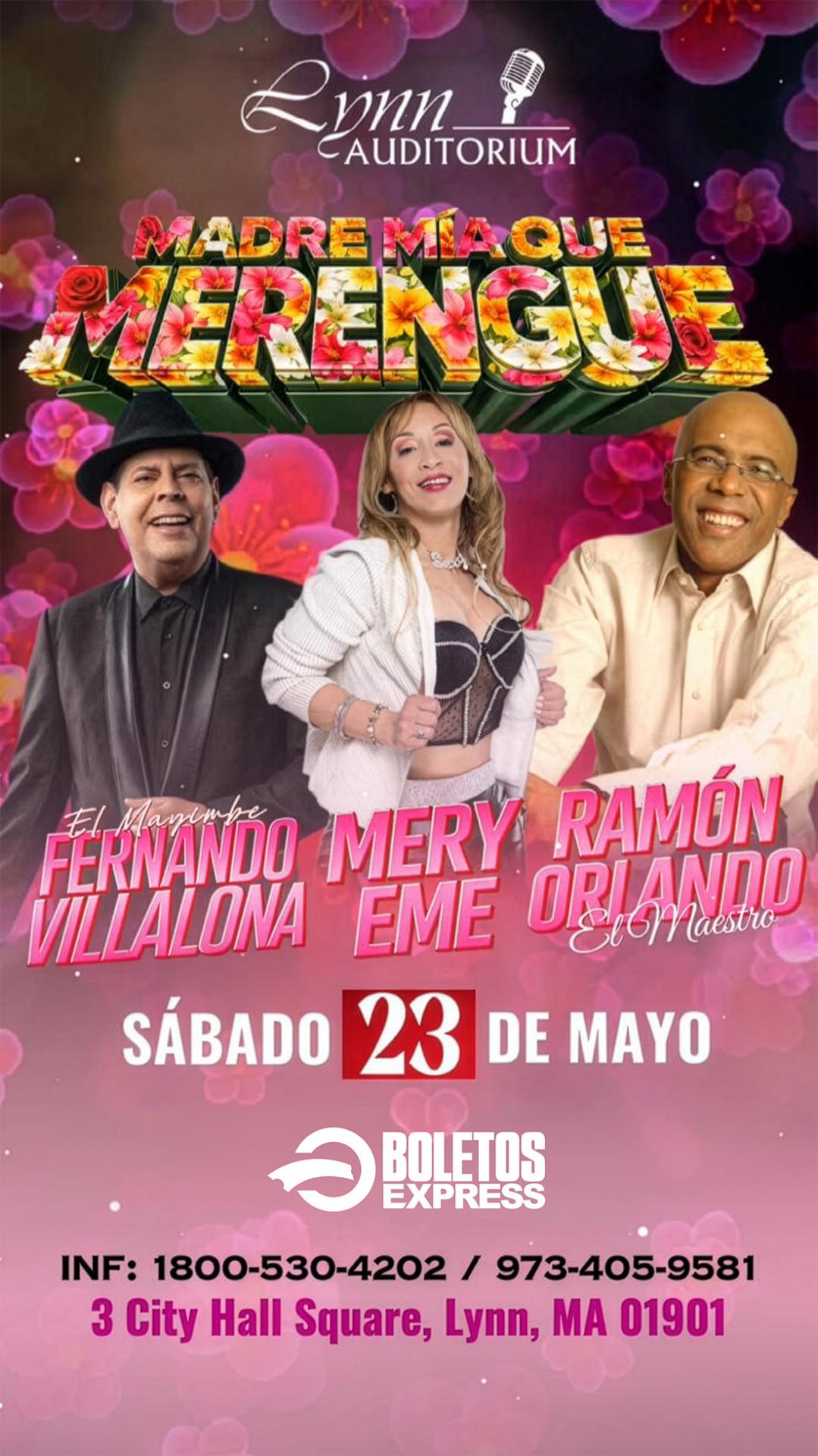 Buy tickets for MADRE MIA QUE MERENGUE <BR>FERNANDO VILLALONA & RAMON ORLANDO MADRE MIA QUE MERENGUE <BR>FERNANDO VILLALONA & RAMON ORLANDO