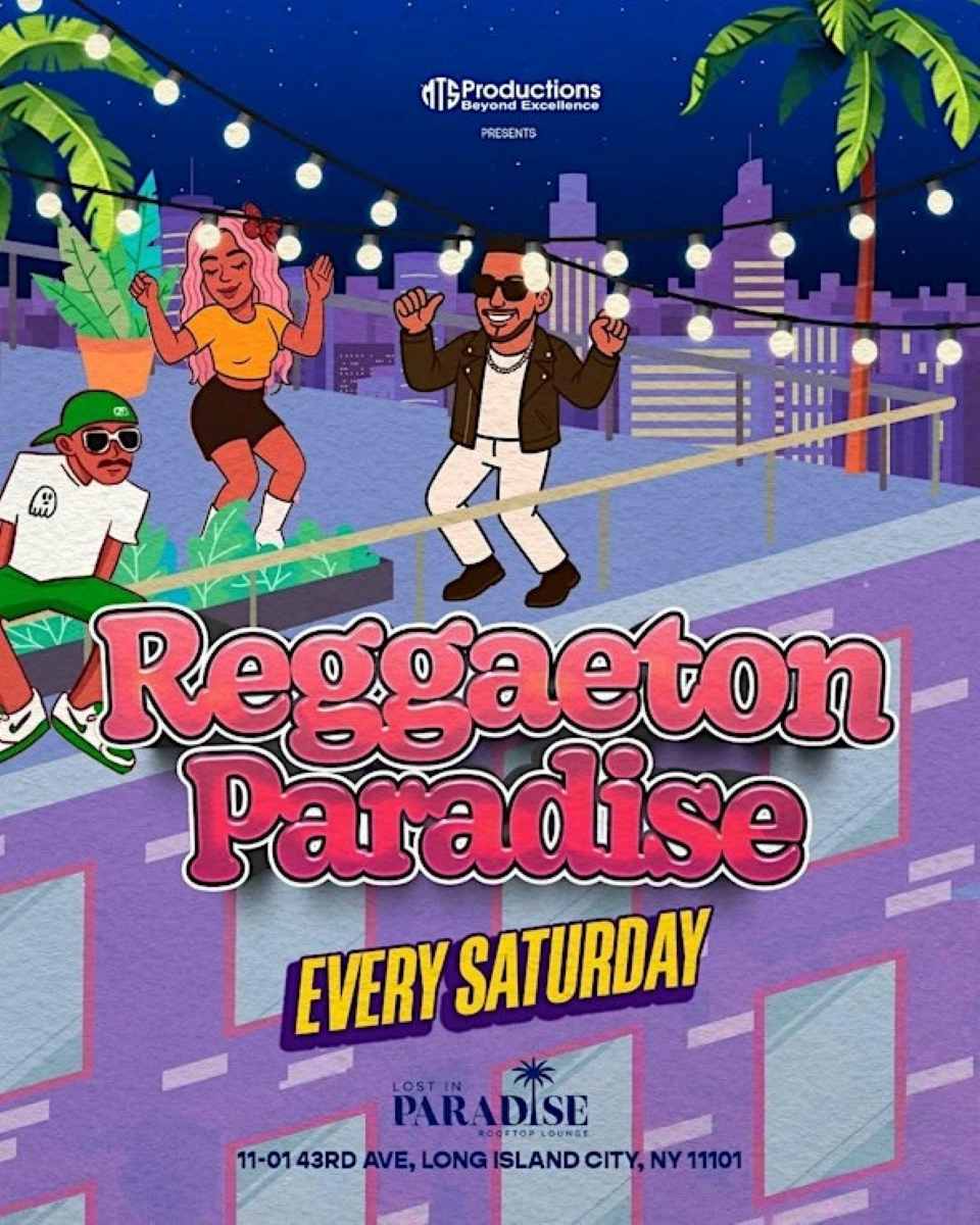 Reggaeton Paradise Rooftop Party – Lost in Paradise, Queens – Jan 17th