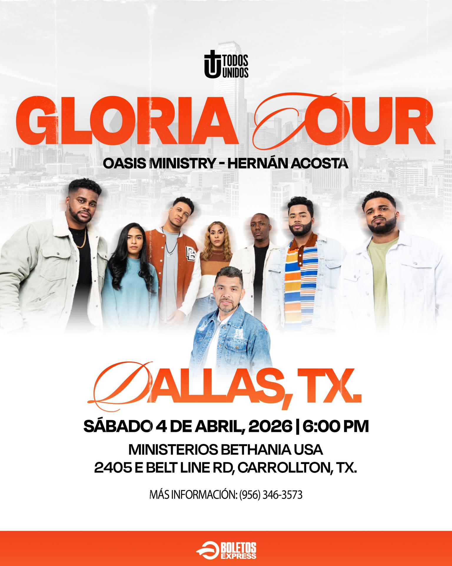 Buy tickets for Gloria Tour Gloria Tour