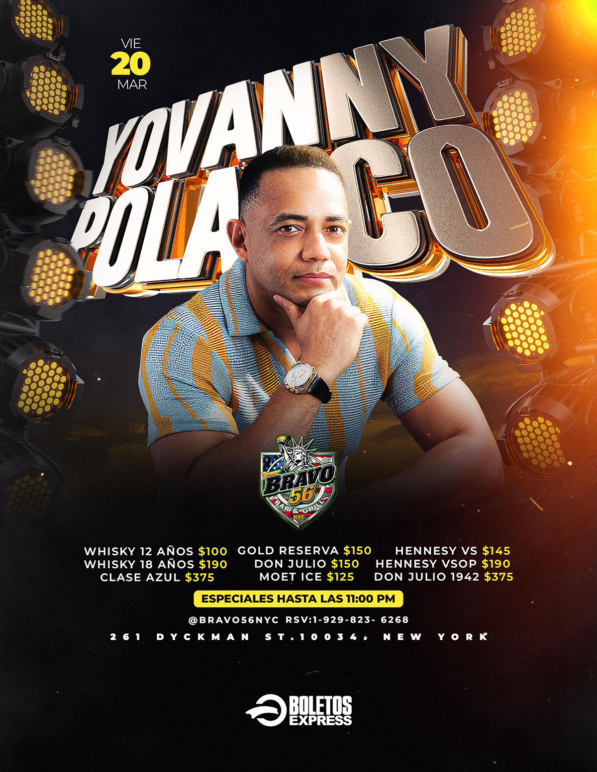 Buy tickets for YOVANNY POLANCO YOVANNY POLANCO