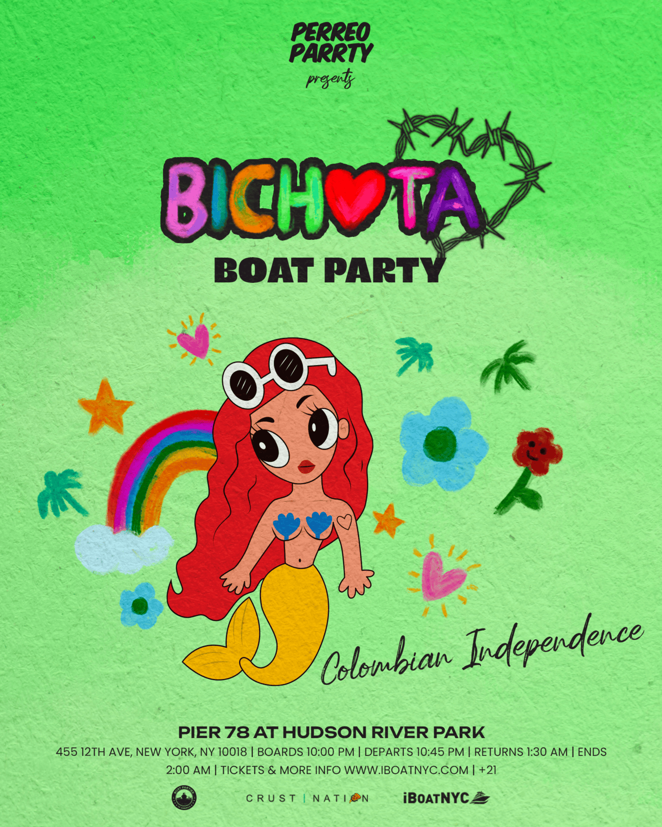 Bichota Boat - Karol G Tribute for Colombian Independence Day Boat Party