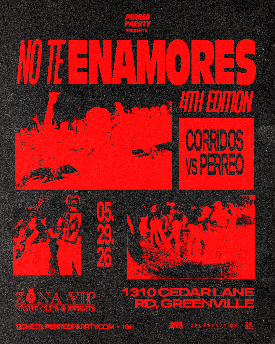 Buy tickets for NO TE ENAMORES FEST 4 - Corridos v Reggaeton Greenville Warehouse Party 18+ NO TE ENAMORES FEST 4 - Corridos v Reggaeton Greenville Warehouse Party 18+