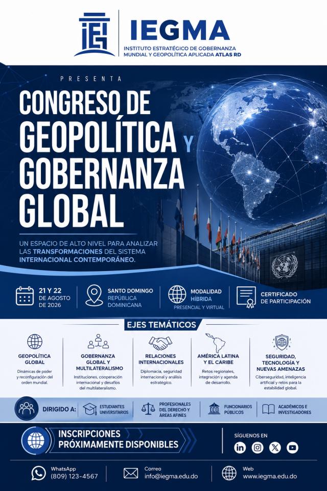 Buy tickets for Congreso de Geopol铆tica y Relaciones Internacionales Congreso de Geopol铆tica y Relaciones Internacionales