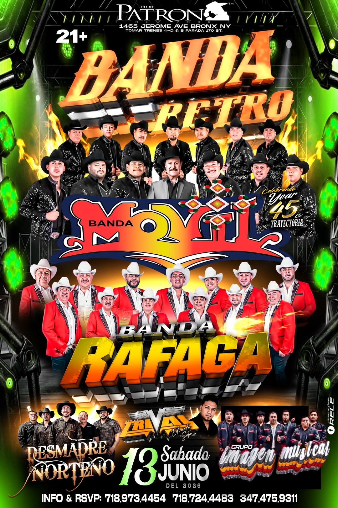Buy tickets for BANDA RETRO | BANDA MOVIL | BANDA RAFAGA BANDA RETRO | BANDA MOVIL | BANDA RAFAGA
