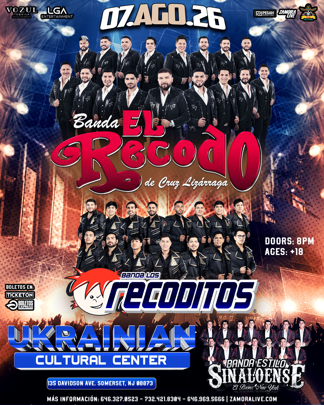 BANDA EL RECODO & BANDA LOS RECODITOS EN UKRAINIAN CULTURAL CENTER