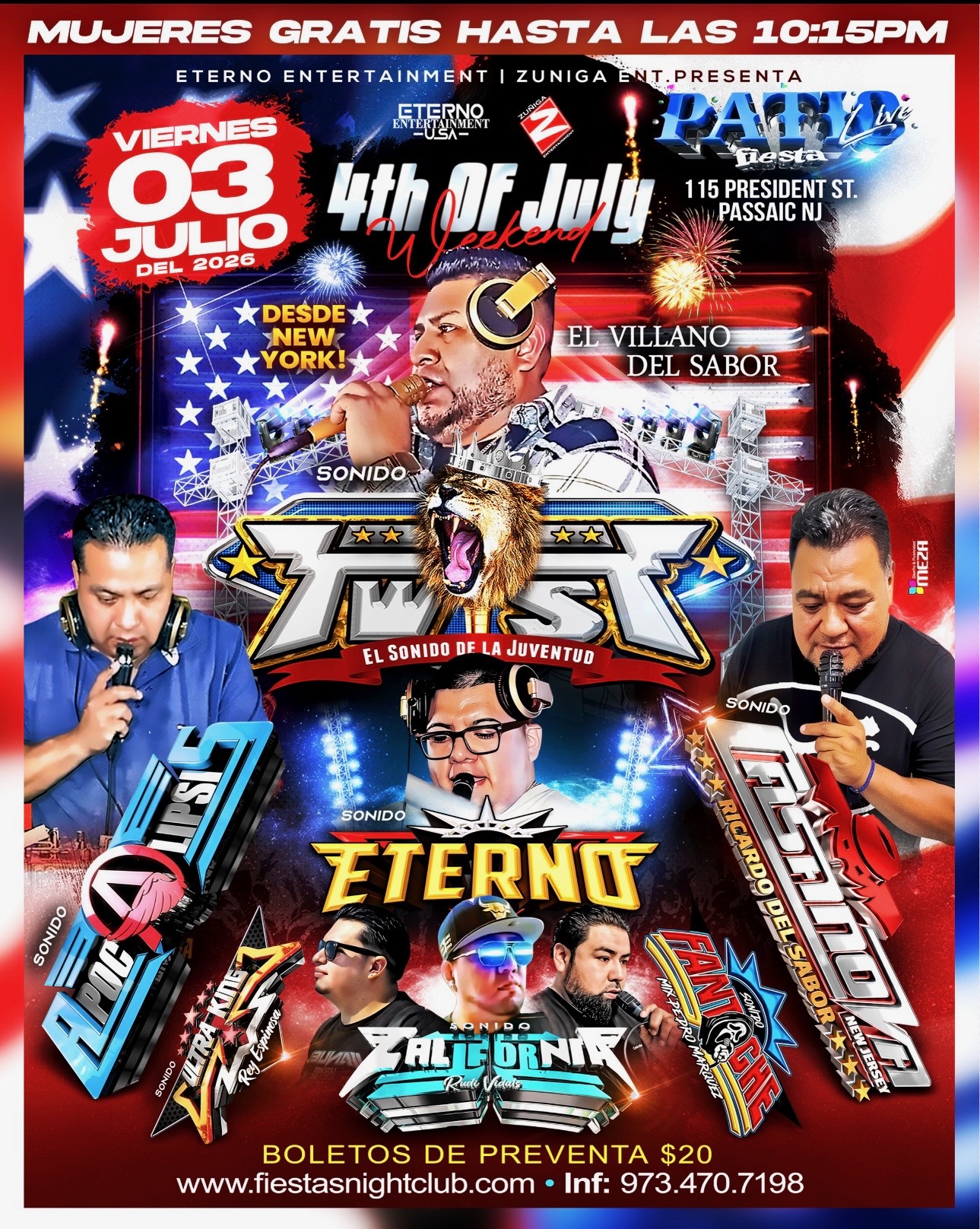 4TH OF JULY WEEKEND, NOCHE SONIDERA