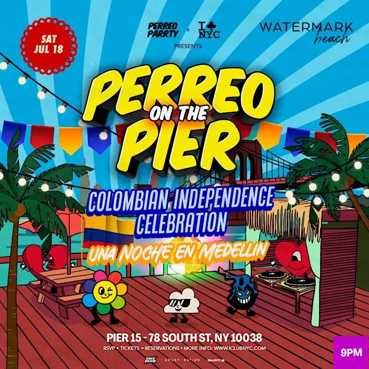 Una Noche in Medellin Colombian Independence at Watermark Beach