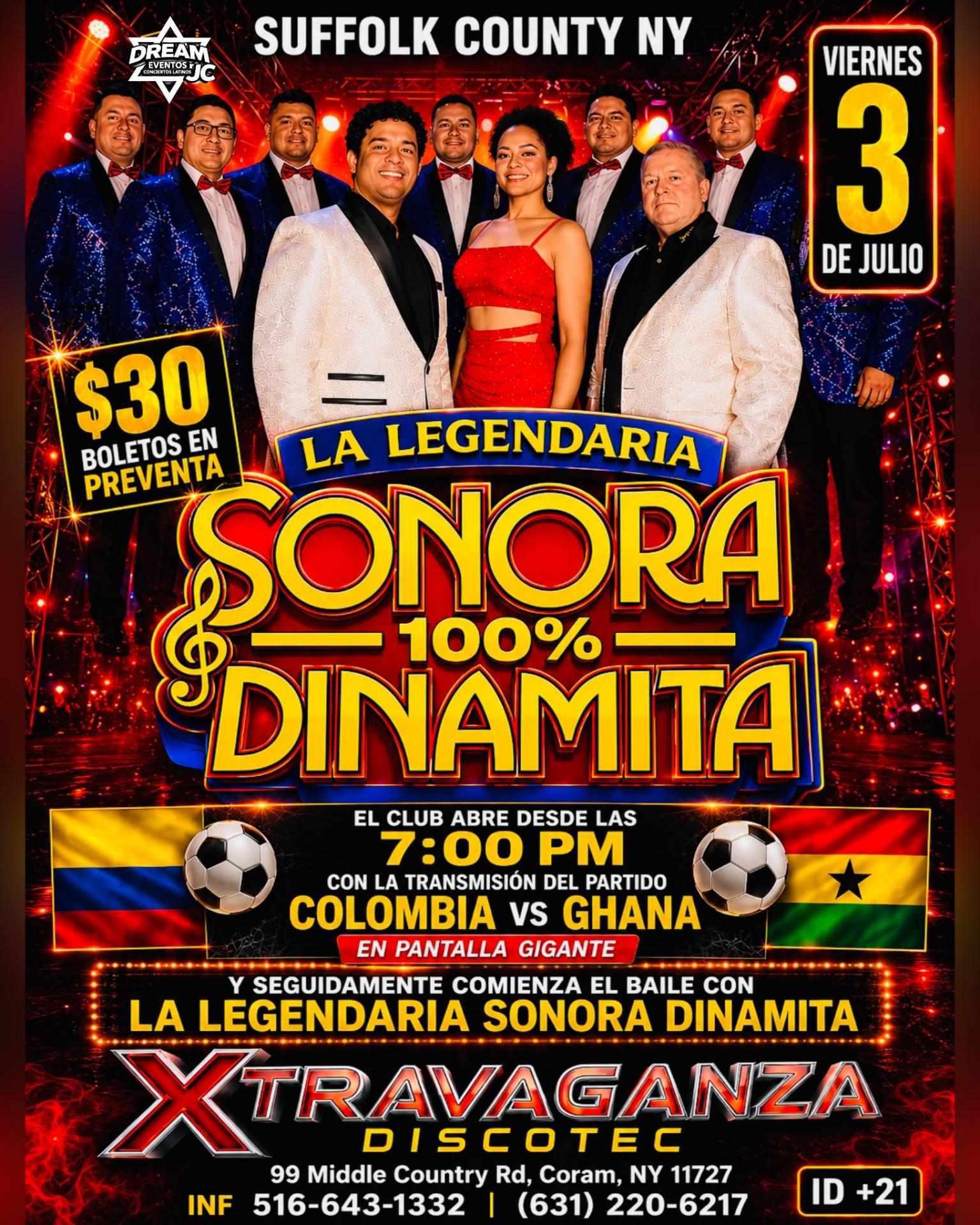 La Sonora Dinamita este viernes 3 julio | Coram Long island