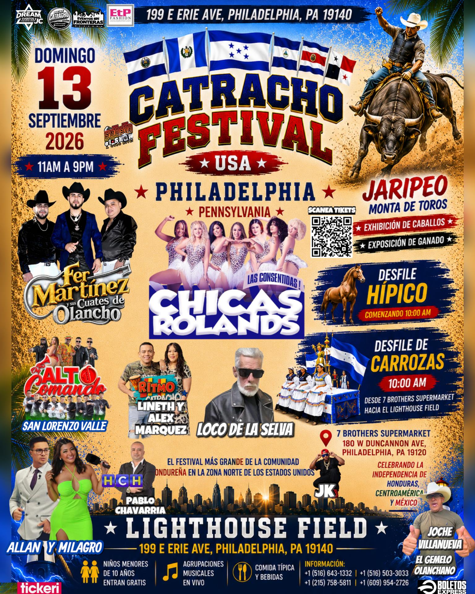 Dom 13 Sept / Festival hondureño & Jaripeo / Philadelphia PA