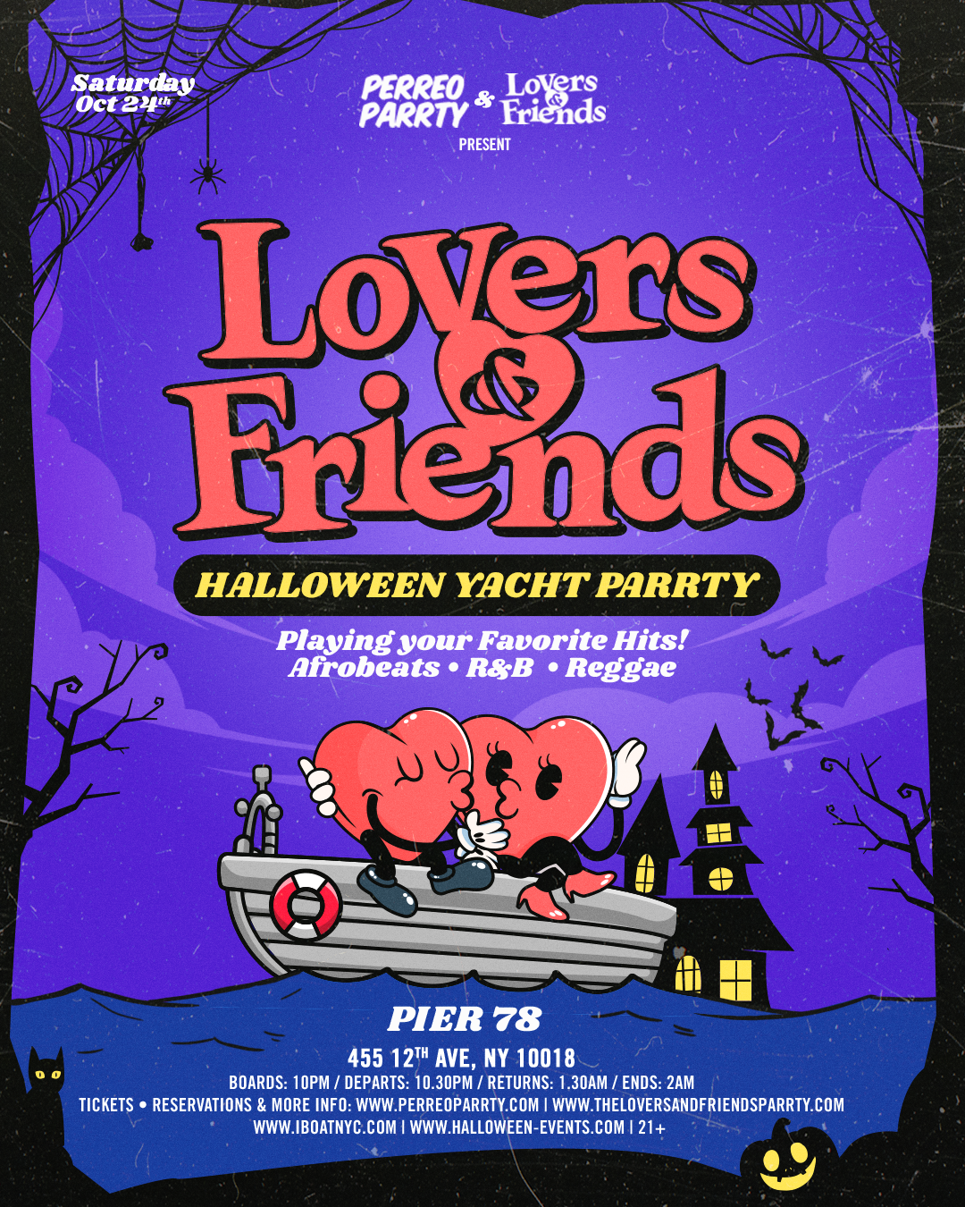 Buy tickets for The Lovers & Friends Halloween Boat Party - R&B, Afrobeats, Reggae NYC The Lovers & Friends Halloween Boat Party - R&B, Afrobeats, Reggae NYC