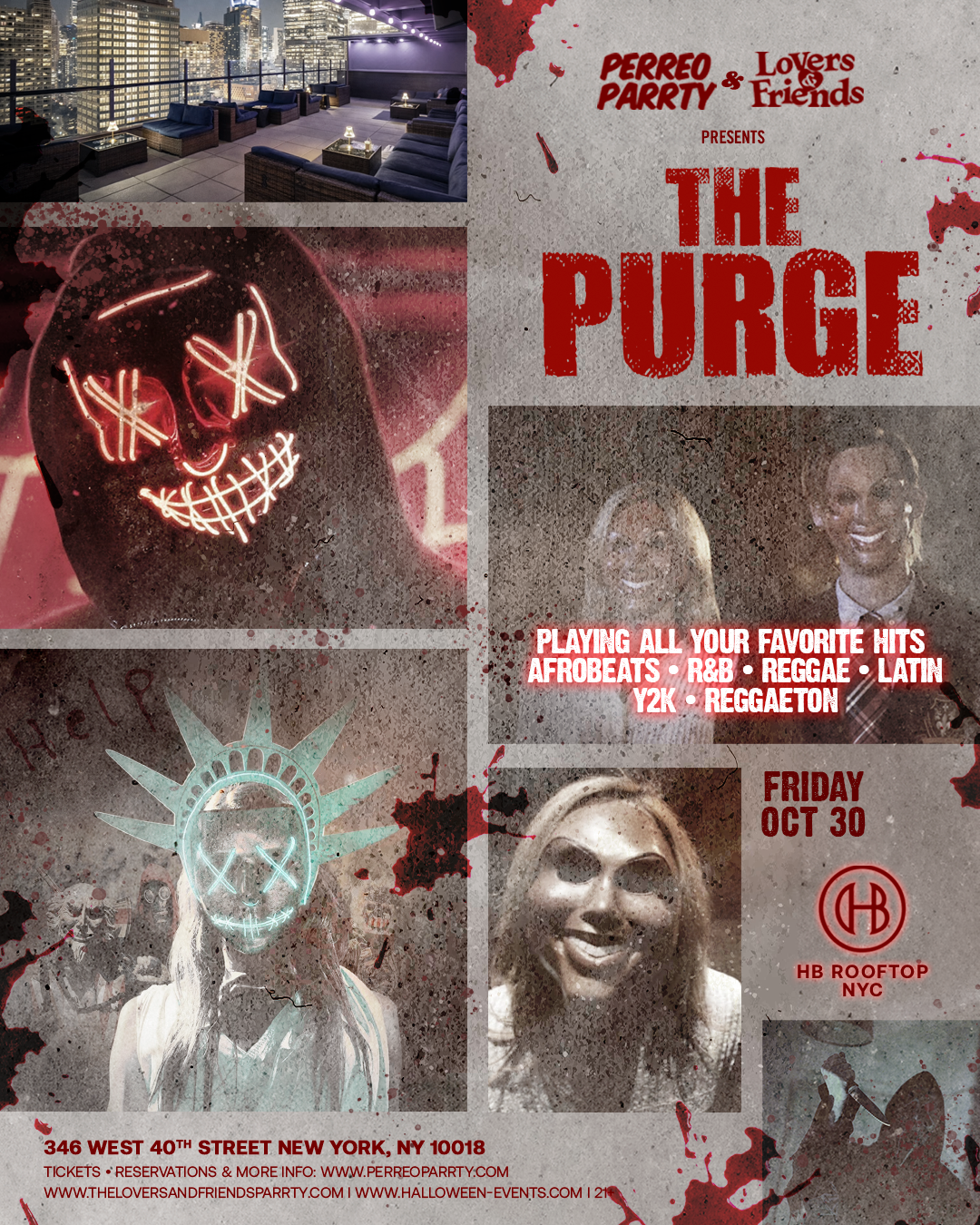 The Purge Halloween Hotel Rooftop - #1 Skyline Views of NYC