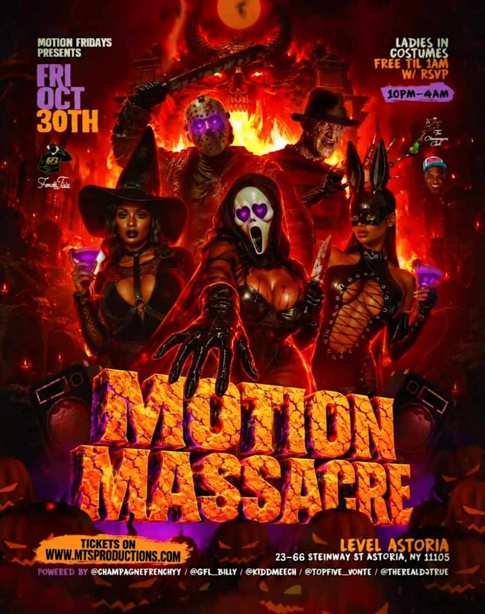 Motion Massacre Halloween Party at LEVEL Astoria